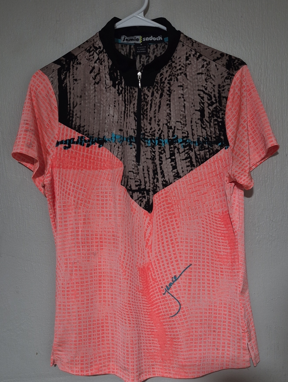 Womens Jamie Sadock Golf Shirt Size Medium